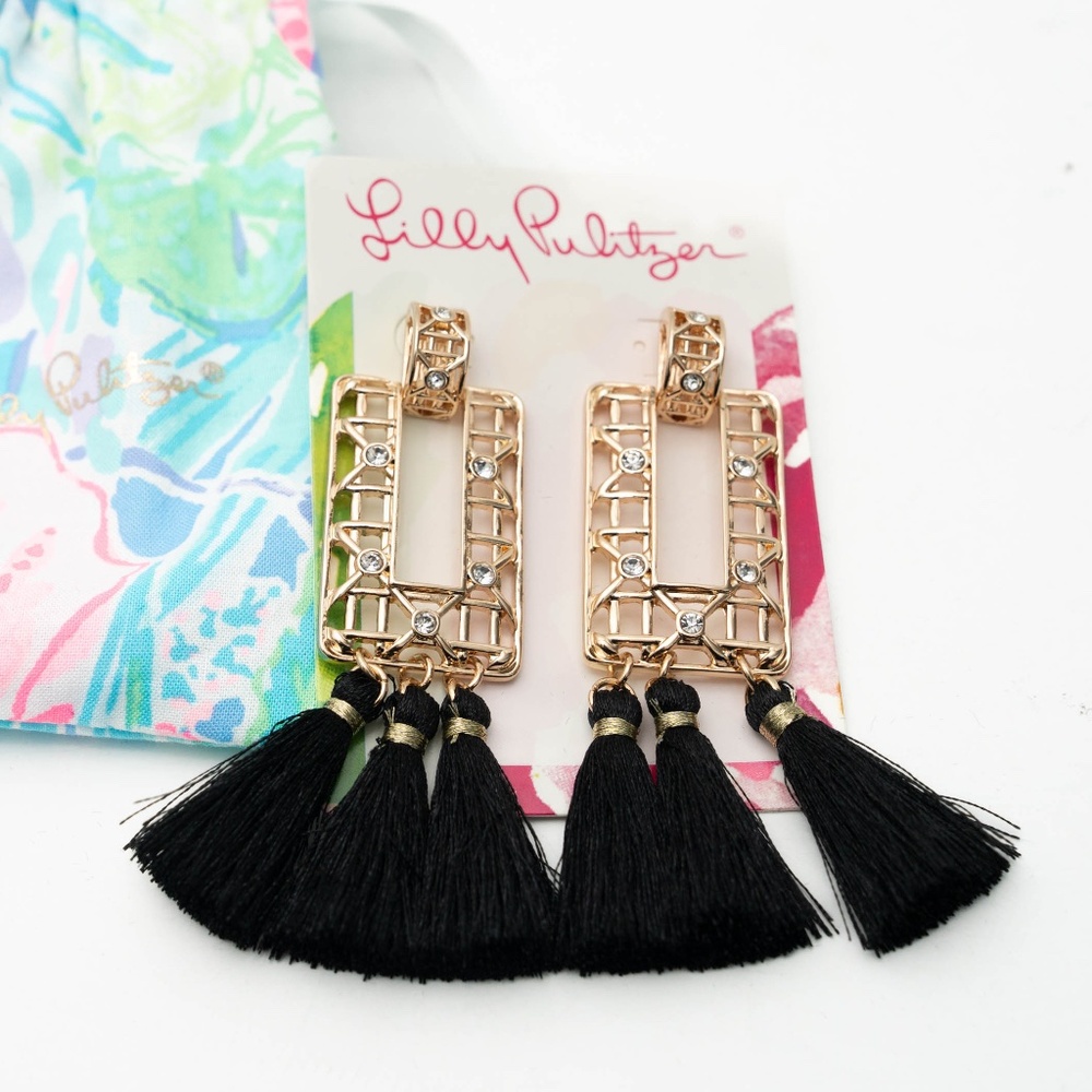 Lilly Pulitzer – Island Vibes Tassel Earrings - Picture 3 of 5